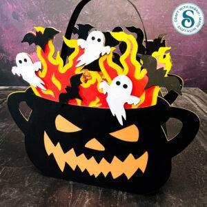Cauldron Trick or Treat Basket
