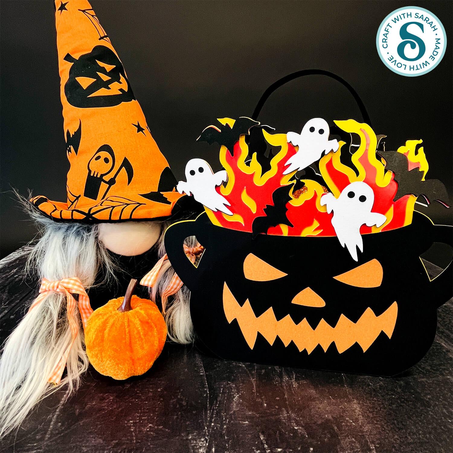 Cauldron SVG for a Trick or Treat basket