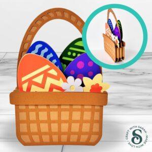Easter Eggs Basket Card