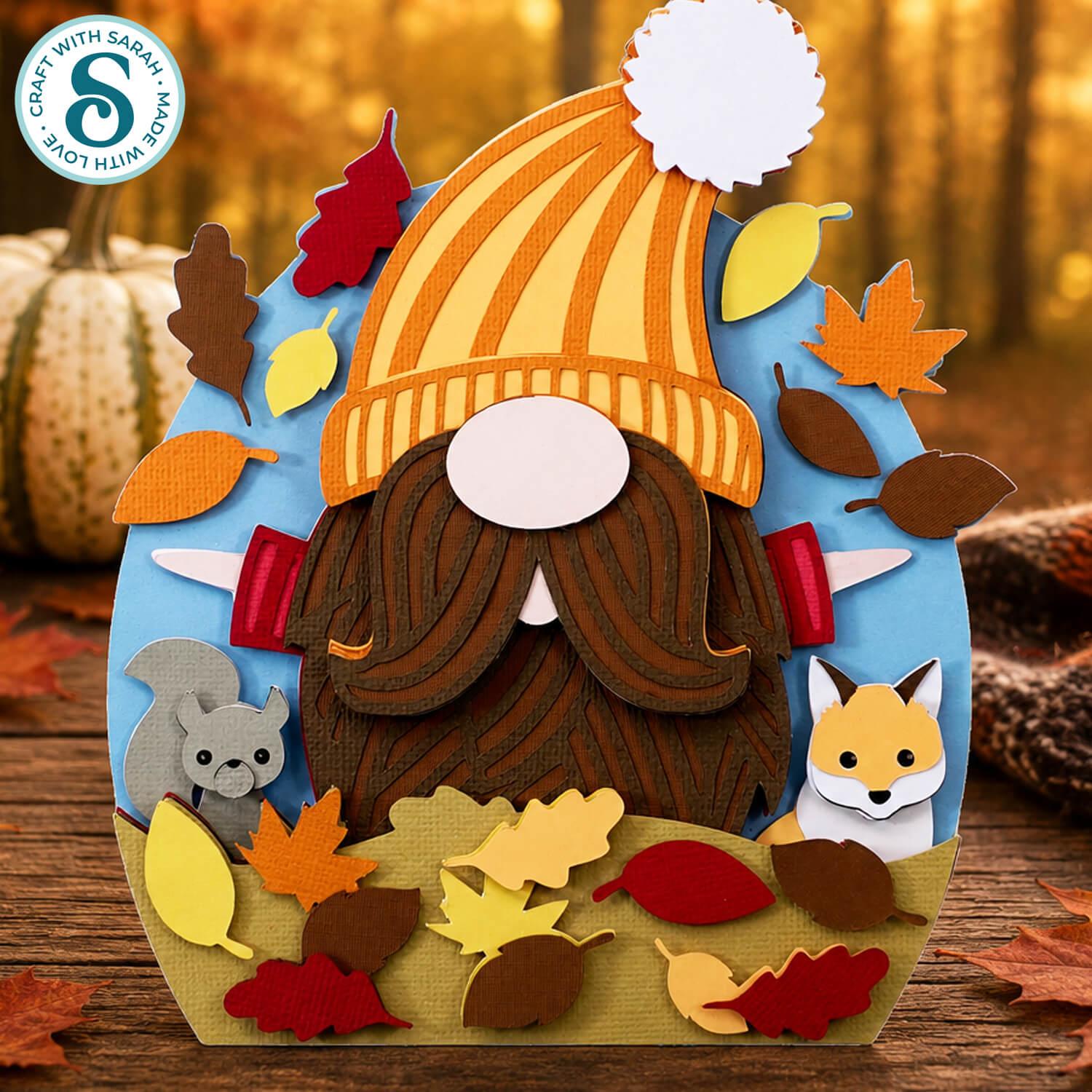 Fall gnome layered SVG files by Craft with Sarah