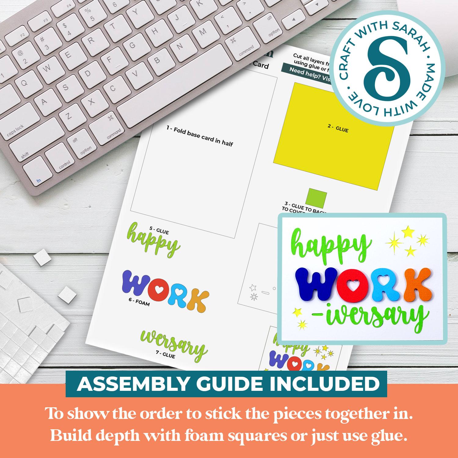 Happy Workiversary A2 Card - Image 2