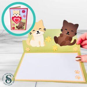 Kittens Double-Sided Popout Card