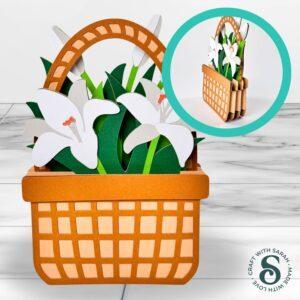 Lilies Basket Card