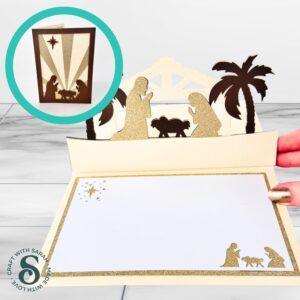 Nativity Double-Sided Popout Card