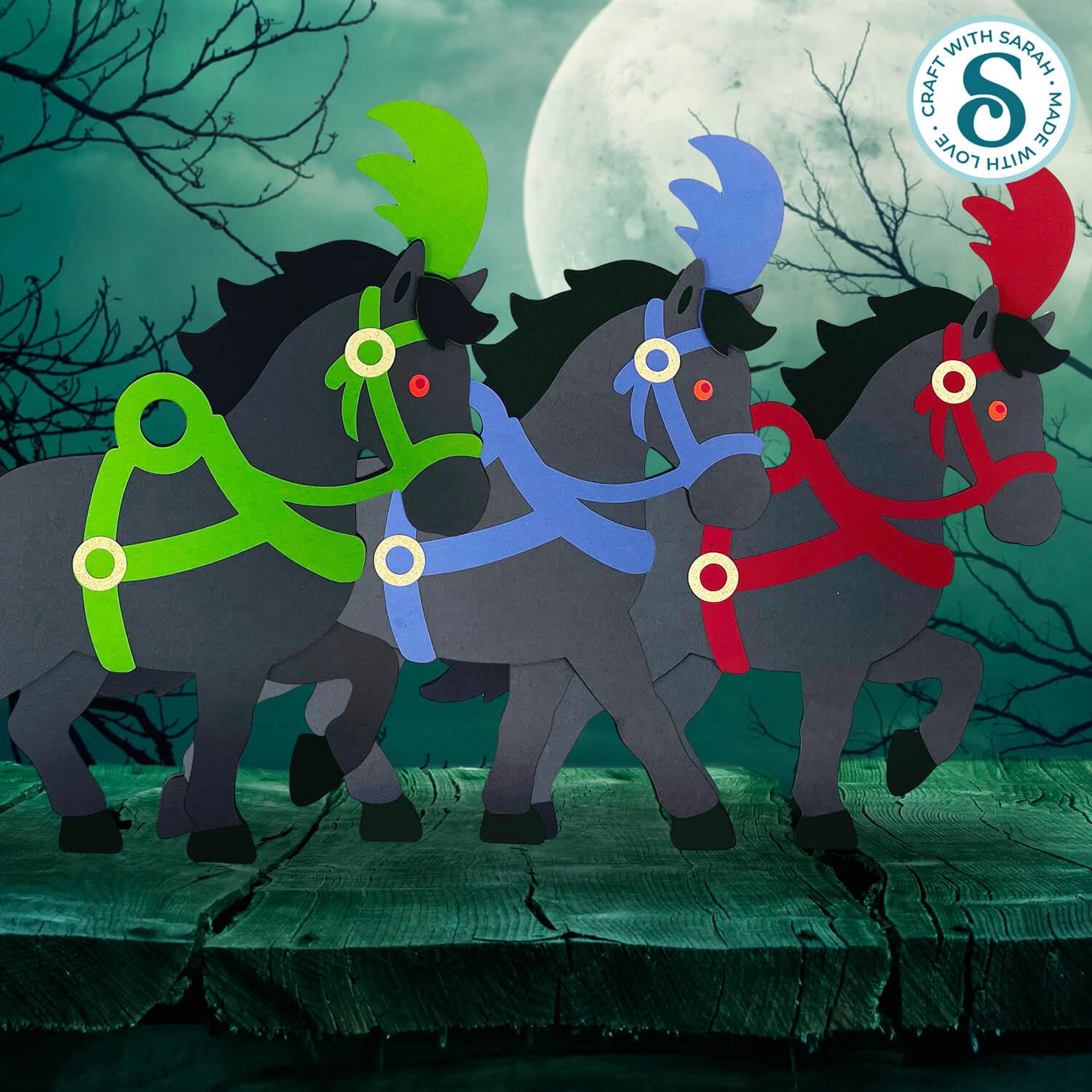 Halloween horses SVG by Craft with Sarah