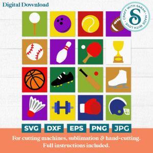 Sports Block Builders for Card Making