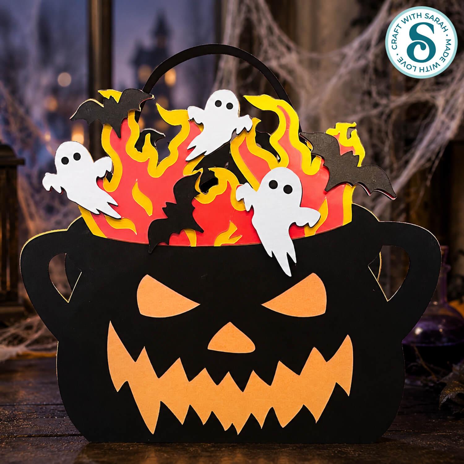 Trick or treat basket SVG by Craft with Sarah