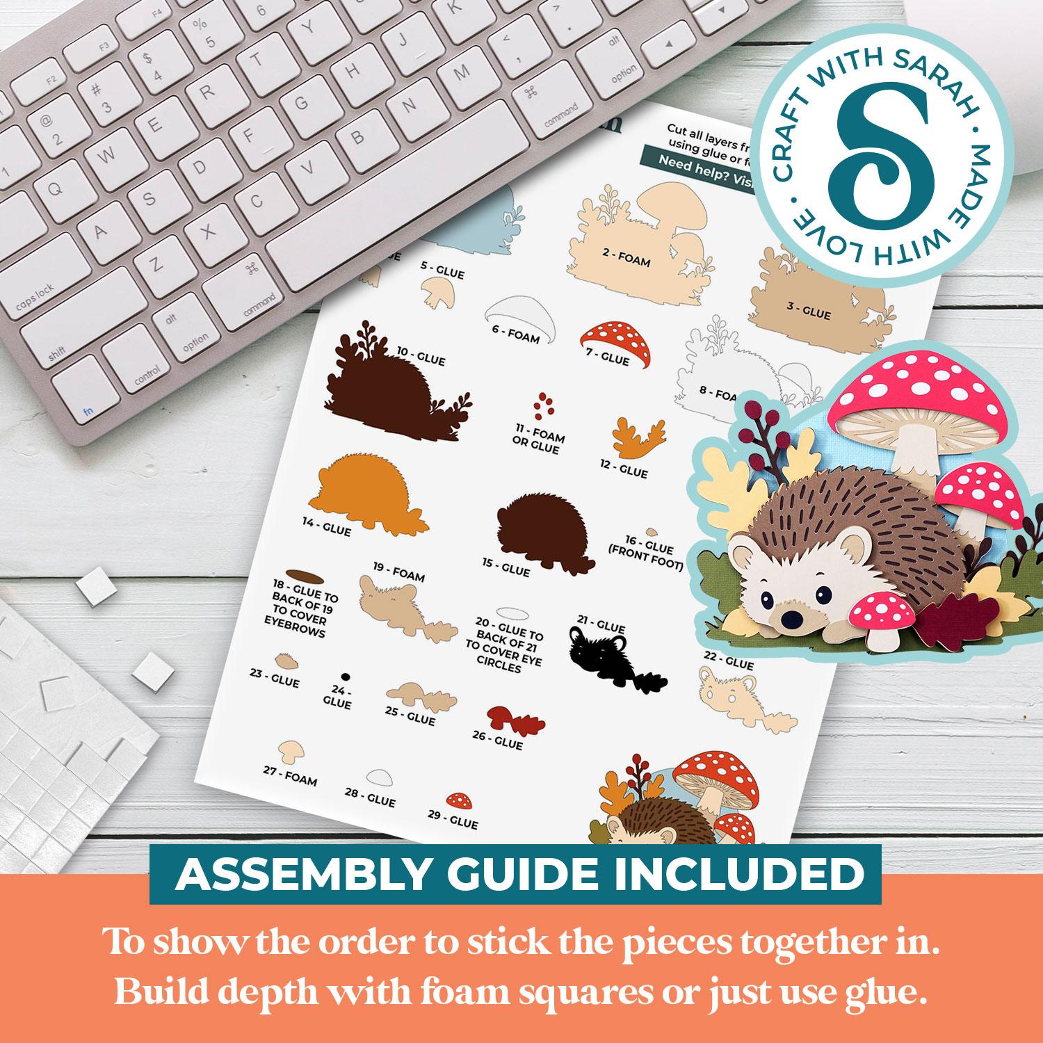 Woodland Hedgehog SVG - Image 2