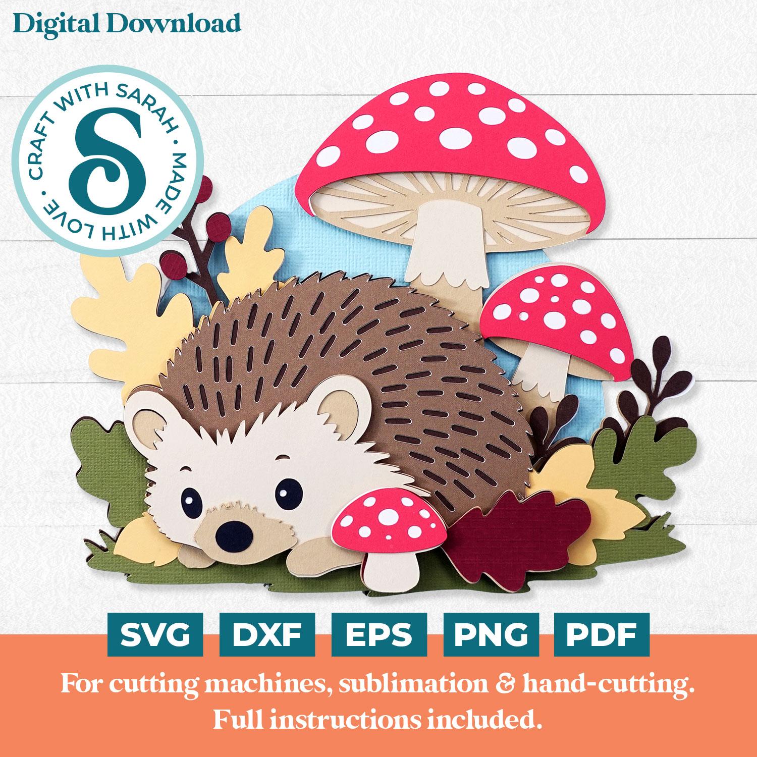 Woodland Hedgehog SVG