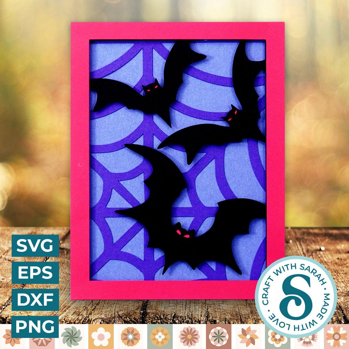 Halloween Bats A2 Card