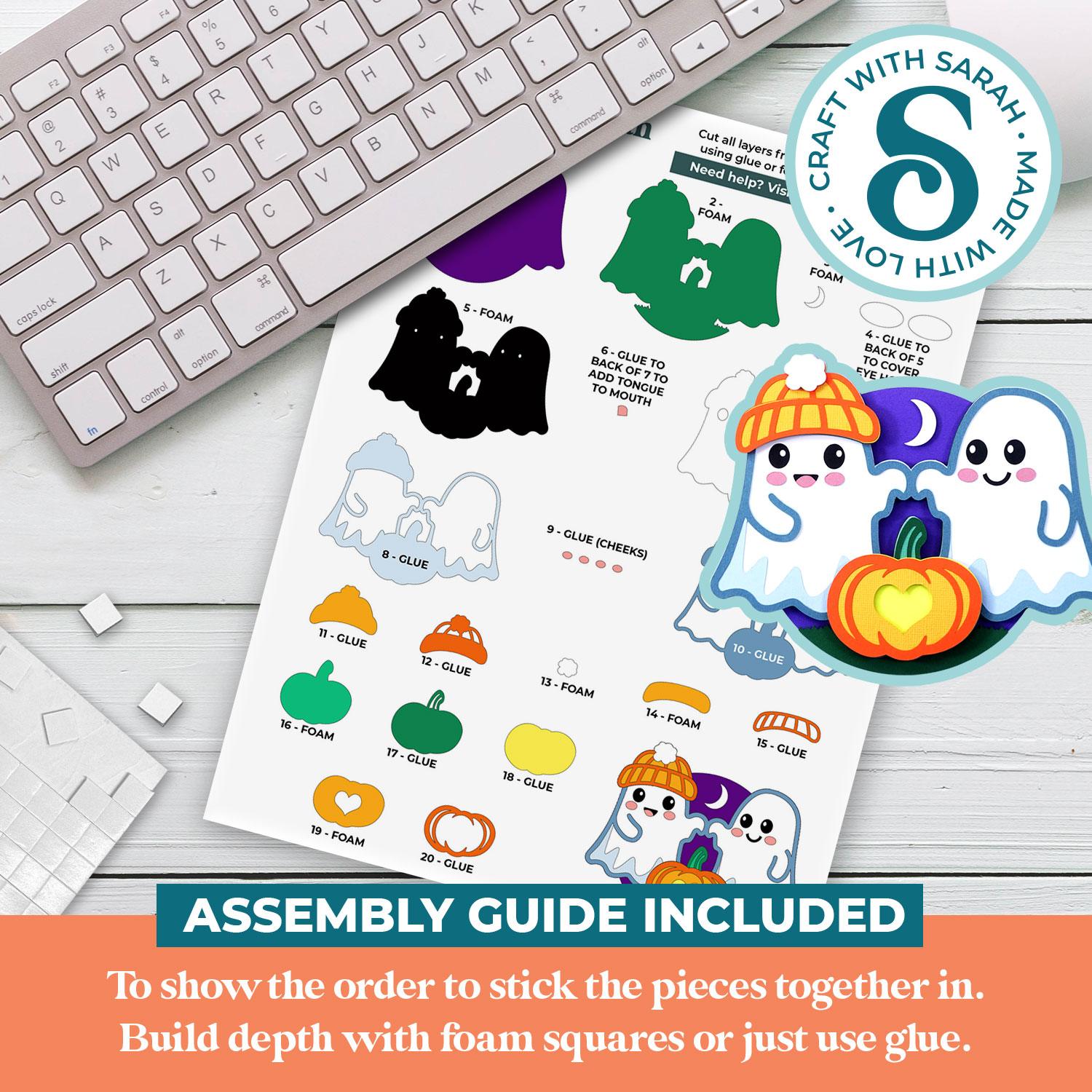 Ghost Besties Halloween SVG - Image 2