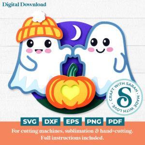 Ghost Besties Halloween SVG
