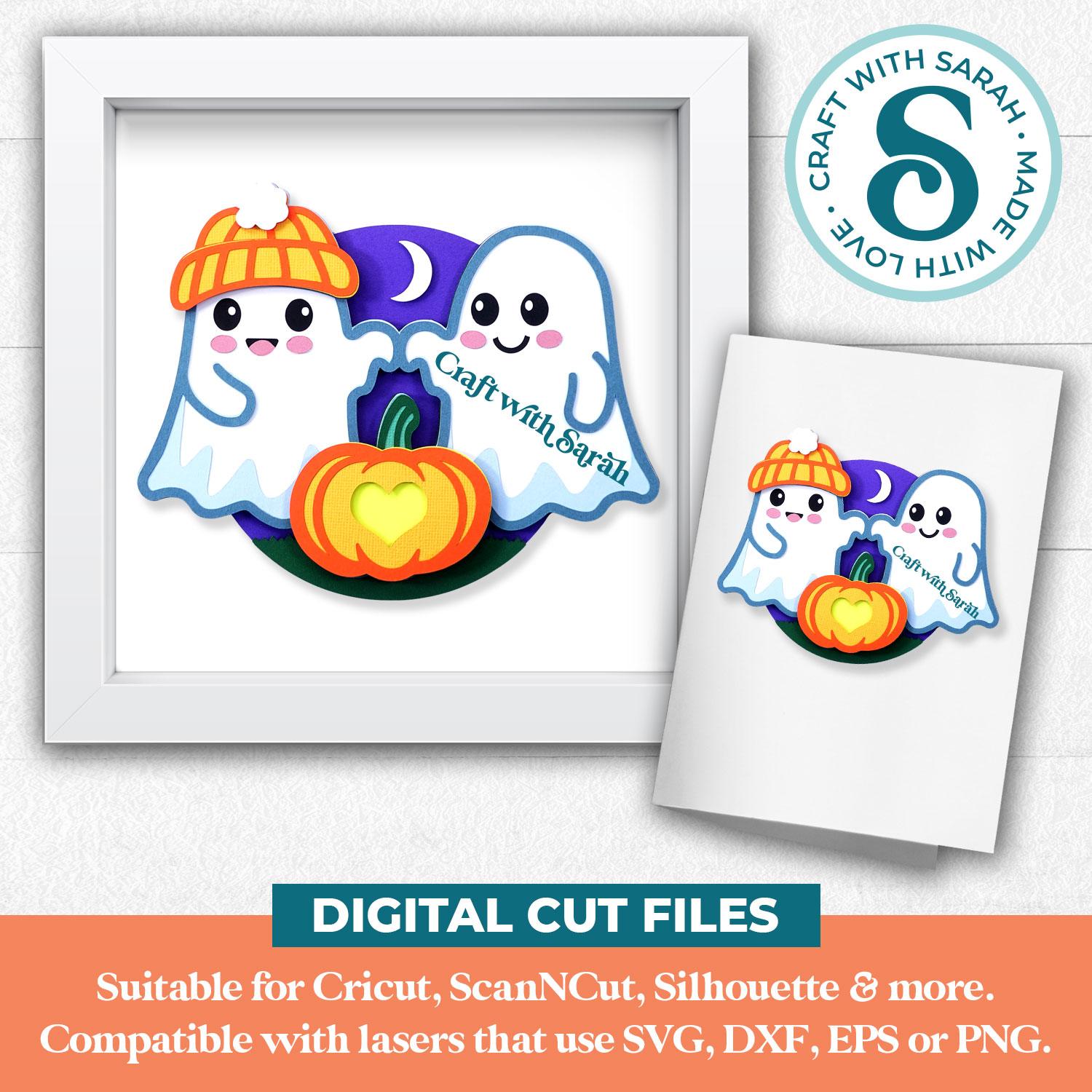 Ghost Besties Halloween SVG - Image 3