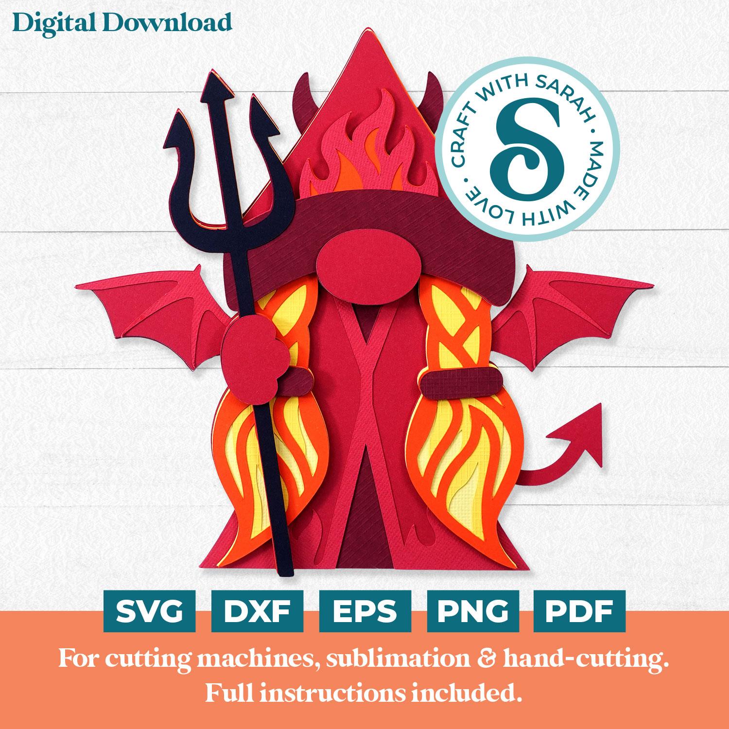 Devil Gnome SVG - Female