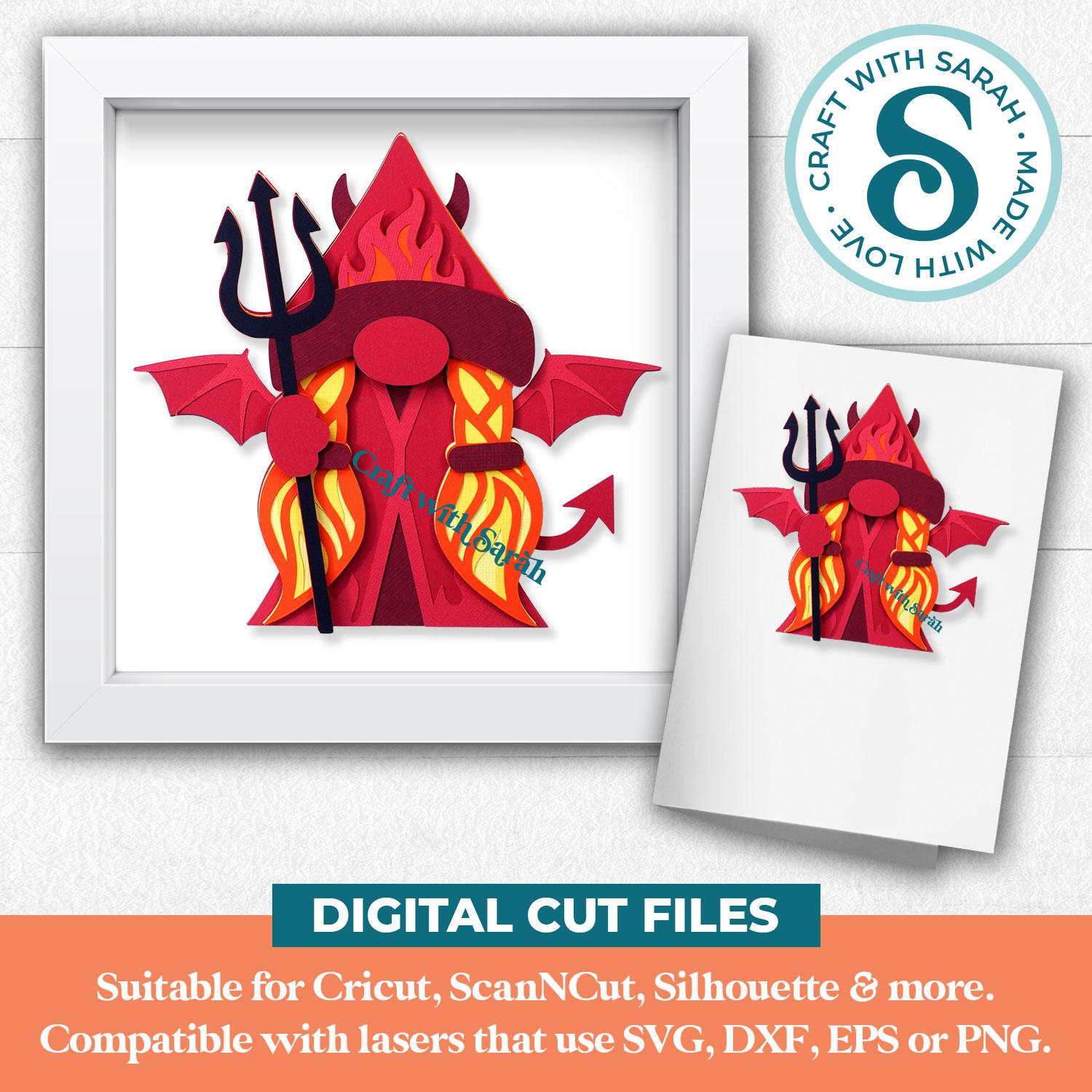 Devil Gnome SVG - Female - Image 3