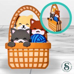 Kittens Basket Card