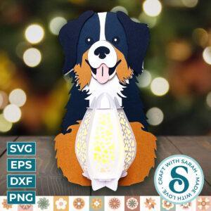 Bernese Mountain Dog Lantern