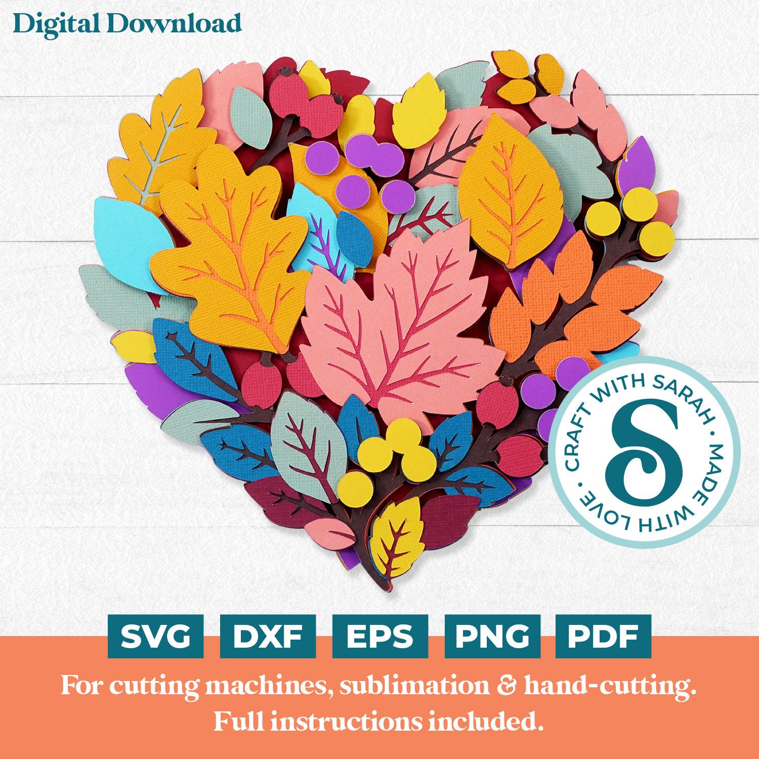 Leaf Heart SVG