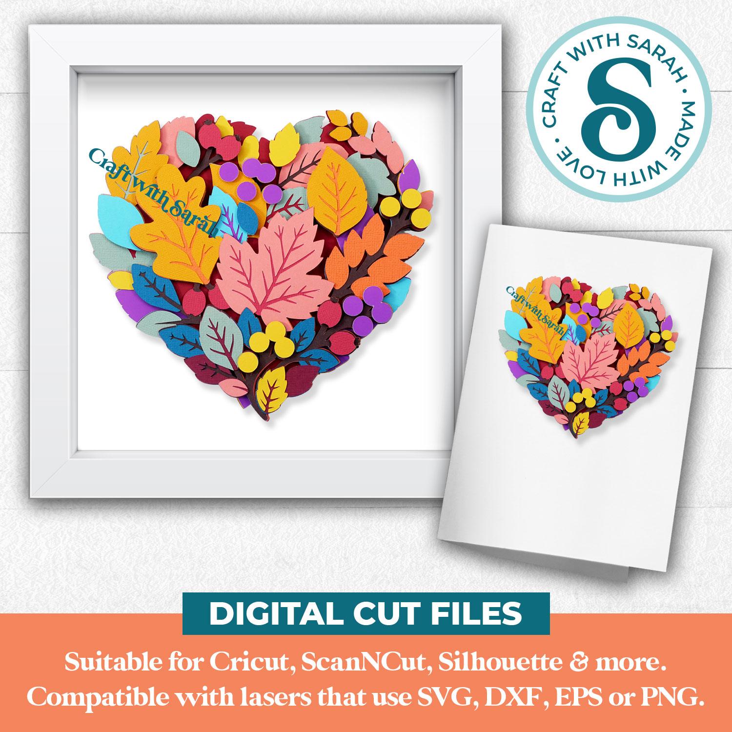 Leaf Heart SVG - Image 3