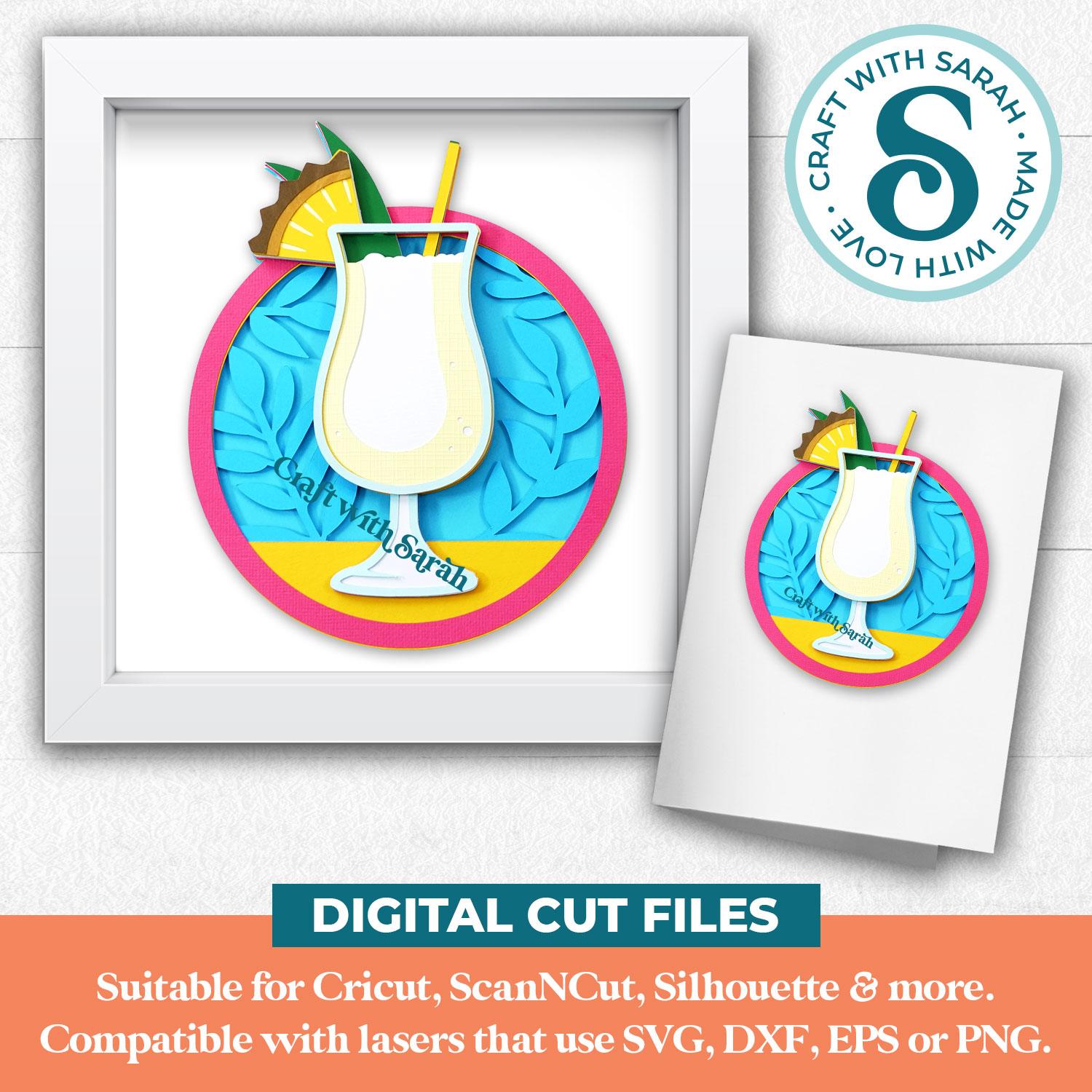 Pina Colada Cocktail SVG - Image 3