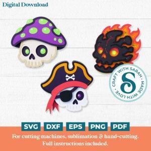Halloween Skull Mini SVGs