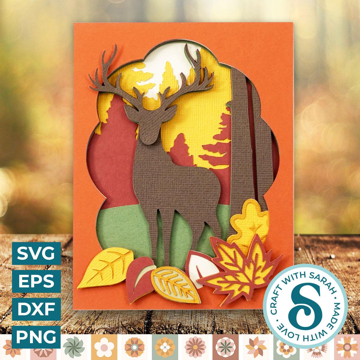 Autumn Stag A2 Card