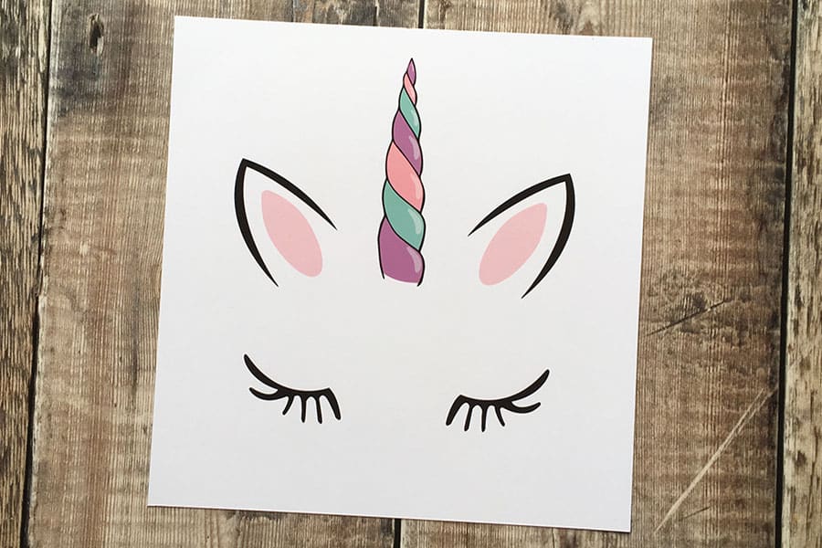 Unicorn wall art printable