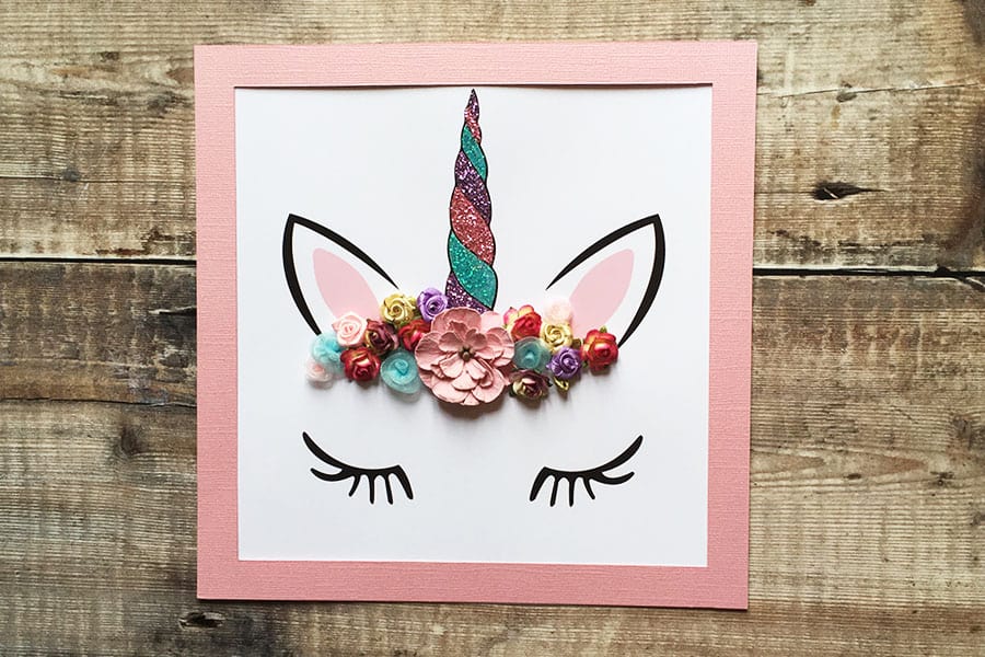 Mounted unicorn wall art