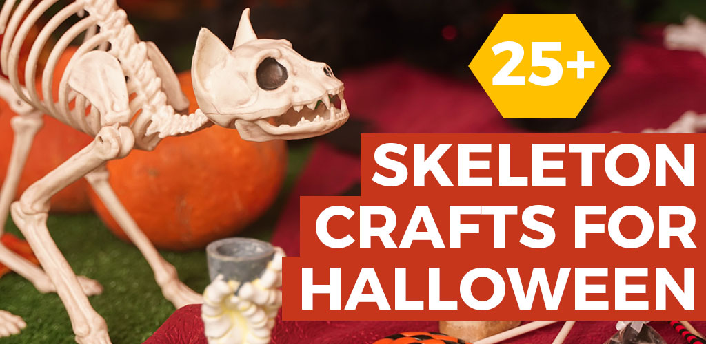 25 Skeleton Crafts For Halloween Craft With Sarah