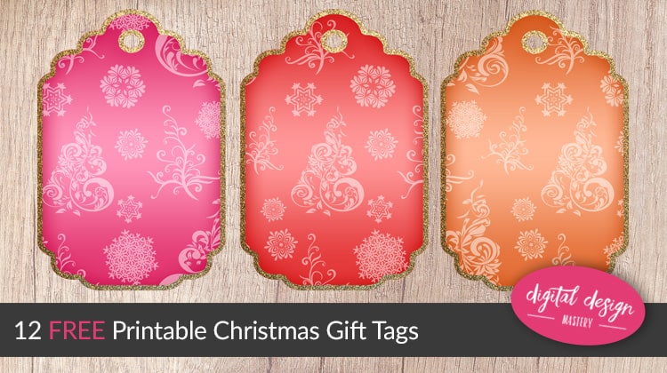 Free printable Christmas gift tags for your Christmas present wrapping