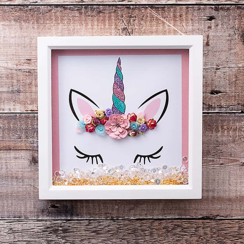 Unicorn crown wall art