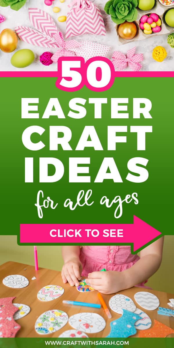 50 easy Easter craft ideas for all ages. Discover the best Easter crafts for 2021 with this Ultimate Guide to Easter Crafts. From bunny crafts to Easter eggs; spring wreaths to outdoor Easter decorations, you'll find all your Easter DIY crafts inspiration here. #easter #crafts #eastercrafts #diyeaster