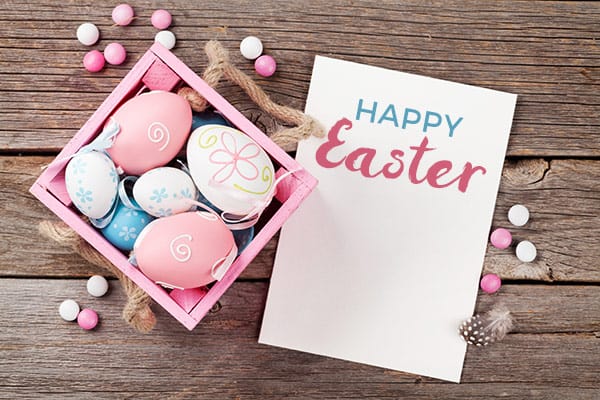 Happy Easter greetings card