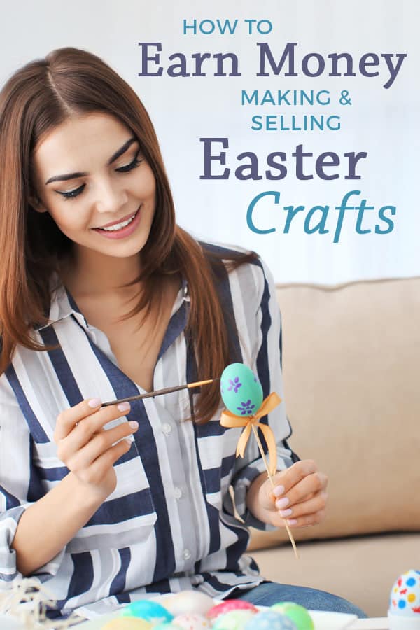 How to make money selling Easter crafts. Learn the best quick & easy DIY Easter crafts to sell at craft shows. Top tips for making money and PROFIT at craft shows. #craftshow #creativebusiness #handmade