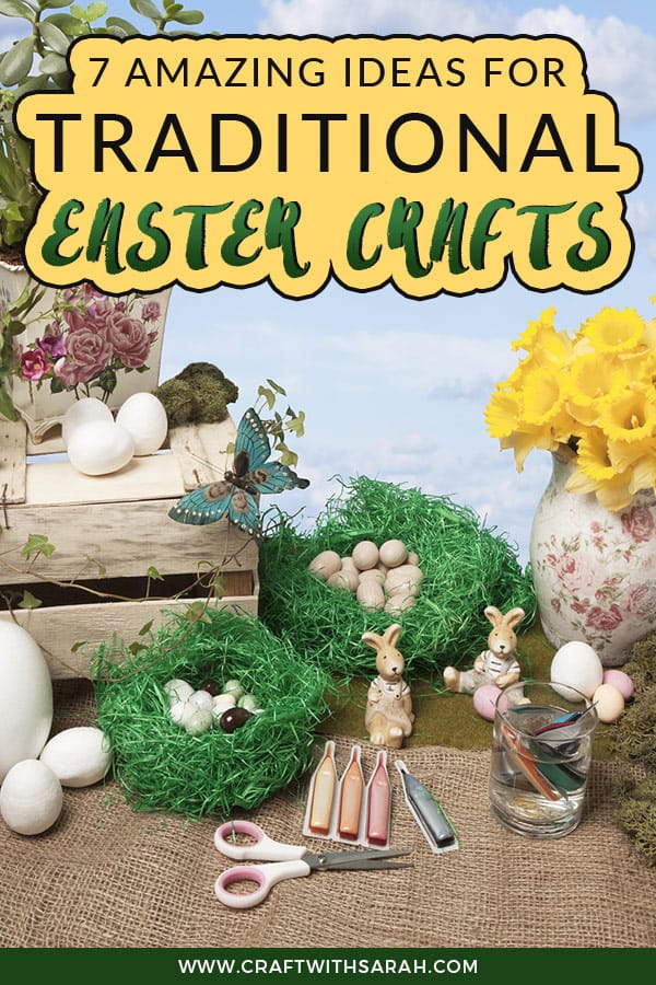 Find traditional Easter craft ideas. From Easter hampers to floral wreaths and blown dyed Easter eggs; discover the traditional Easter crafts that have been enjoyed by families for generations. #easter #crafts