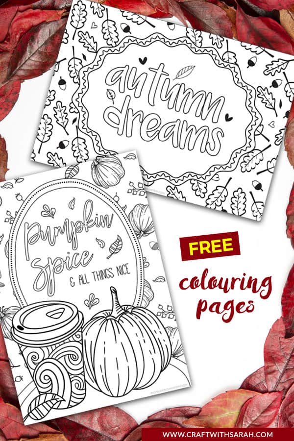 Download Pumpkin Spice Latte Coloring Pages | Craft With Sarah