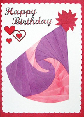 Party Hat Iris Folding Pattern