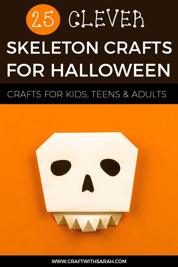 25 Skeleton Crafts For Halloween Craft With Sarah
