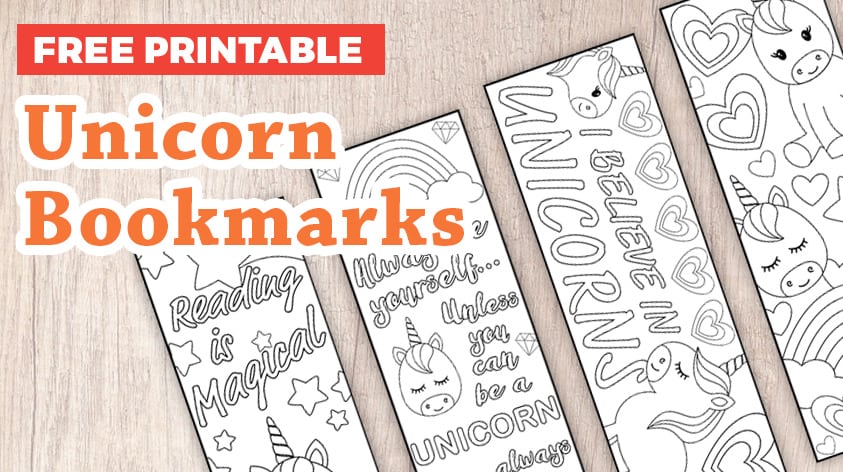 Featured image of post Unicorn Coloring Bookmarks