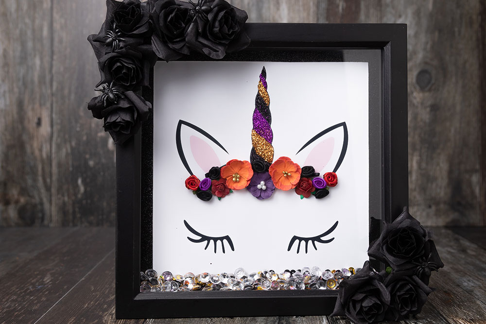 Halloween unicorn box frame