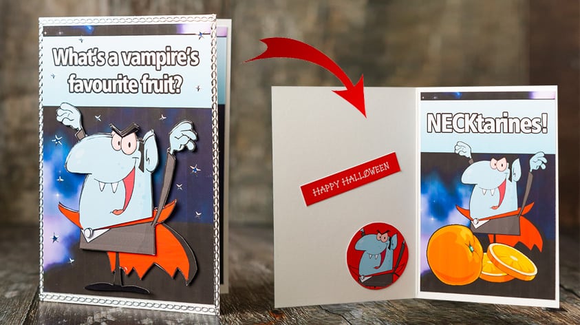 Funny Halloween Joke Card for Vampires