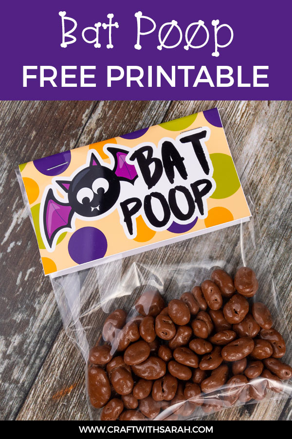 Bat Poop Halloween Chocolate Bags