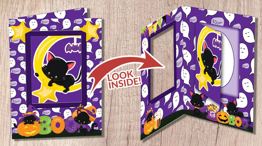 Halloween Cat Card-in-a-Card