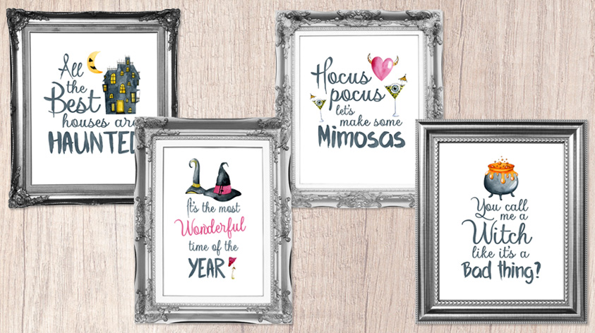4 Spooktacular FREE Halloween Wall Art Printables