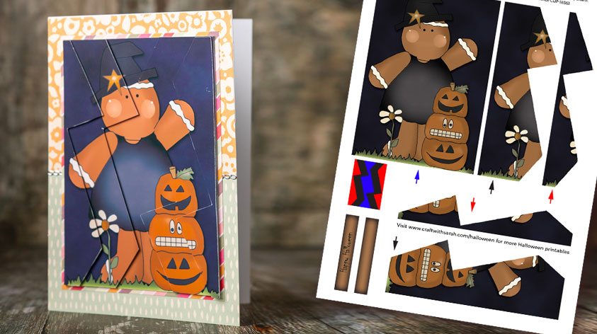 Halloween Gingerbread Man Zigzag Stacker