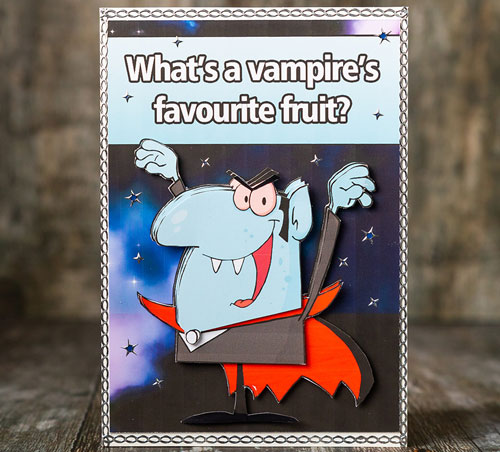 Funny Vampire Halloween Joke Card
