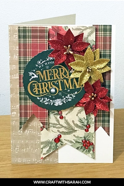 Card sketch 1 sample card. Card making inspiration from Craft with Sarah.