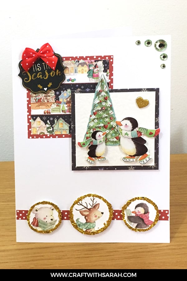Card sketch 2 sample card. Card making inspiration from Craft with Sarah.