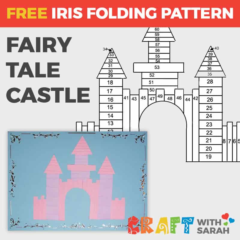Fairy Castle Iris Folding Pattern Craft With Sarah