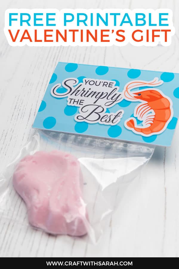 Shrimply the Best funny Valentine's printable gift